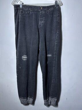 Black Rag & Bone Miramar sweatpants with dual seam pockets